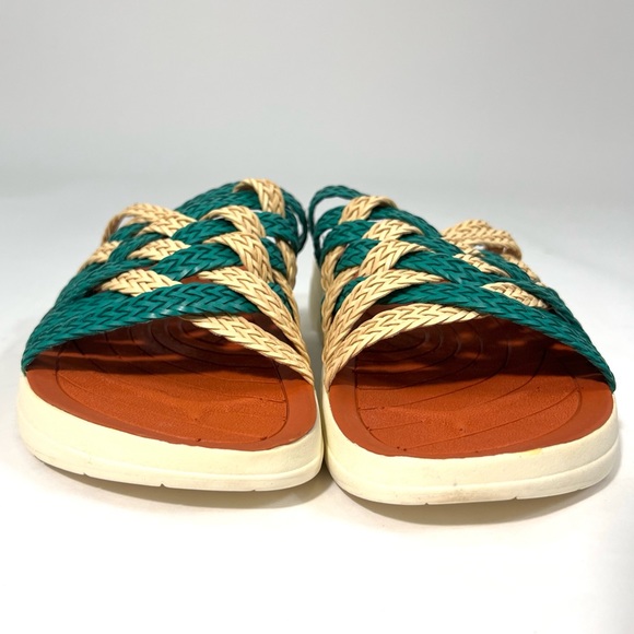 NIB $150 Missoni x Malibu Zuma Unisex Green & Straw Vegan Braid Sandals M7/W9 - Picture 4 of 11